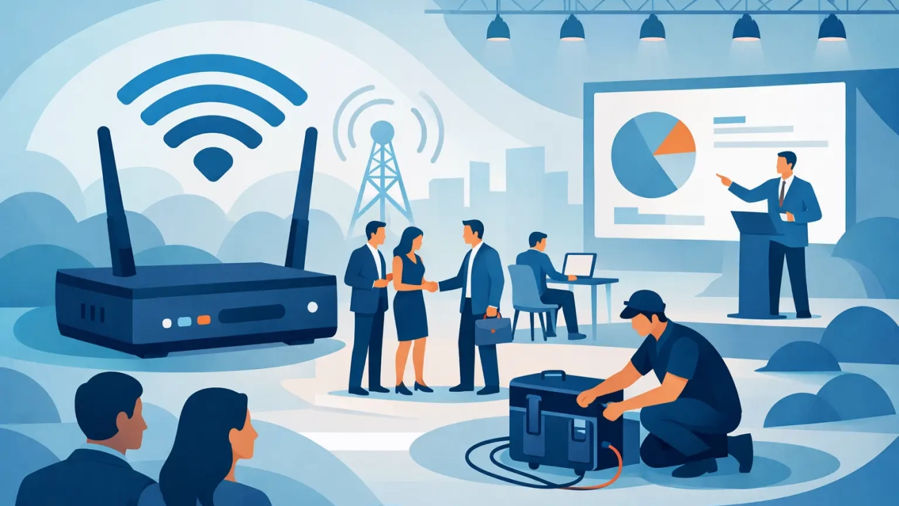 Temporary WiFi for Business Events That Performs