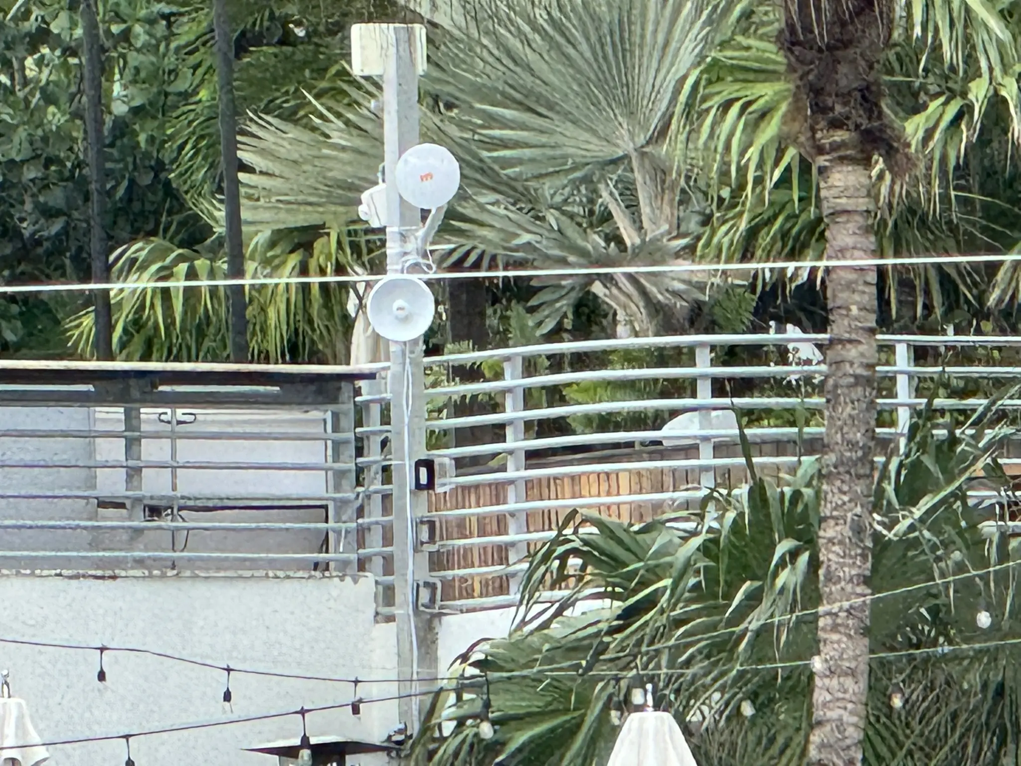 Outdoor point-to-point wireless equipment extending event internet connectivity across a venue