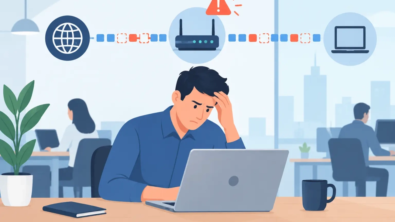 What Causes Internet Packet Loss at Work?