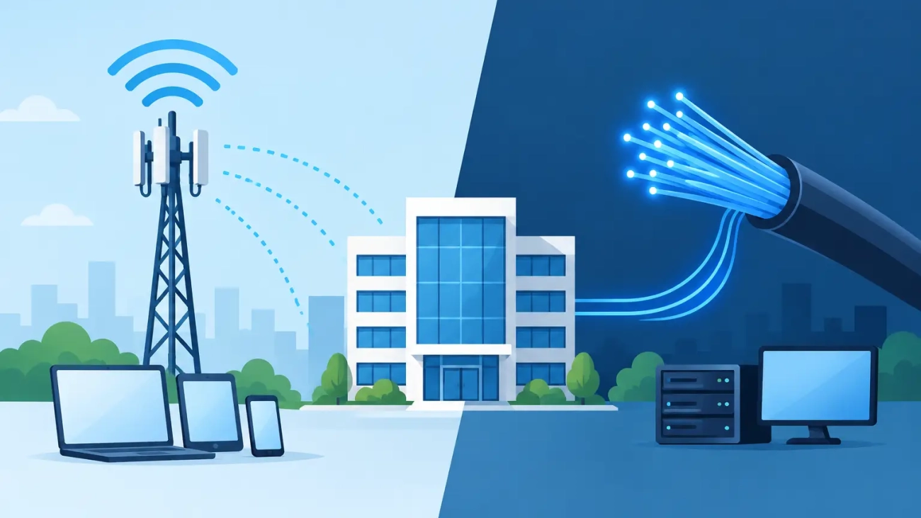 Wireless Backup Versus Fiber for Business