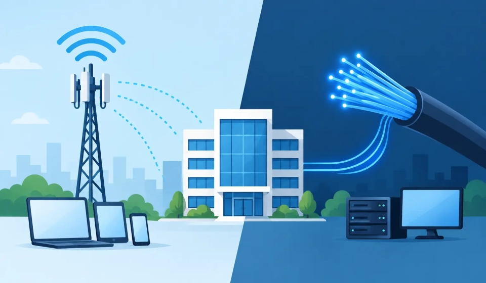Wireless Backup Versus Fiber for Business